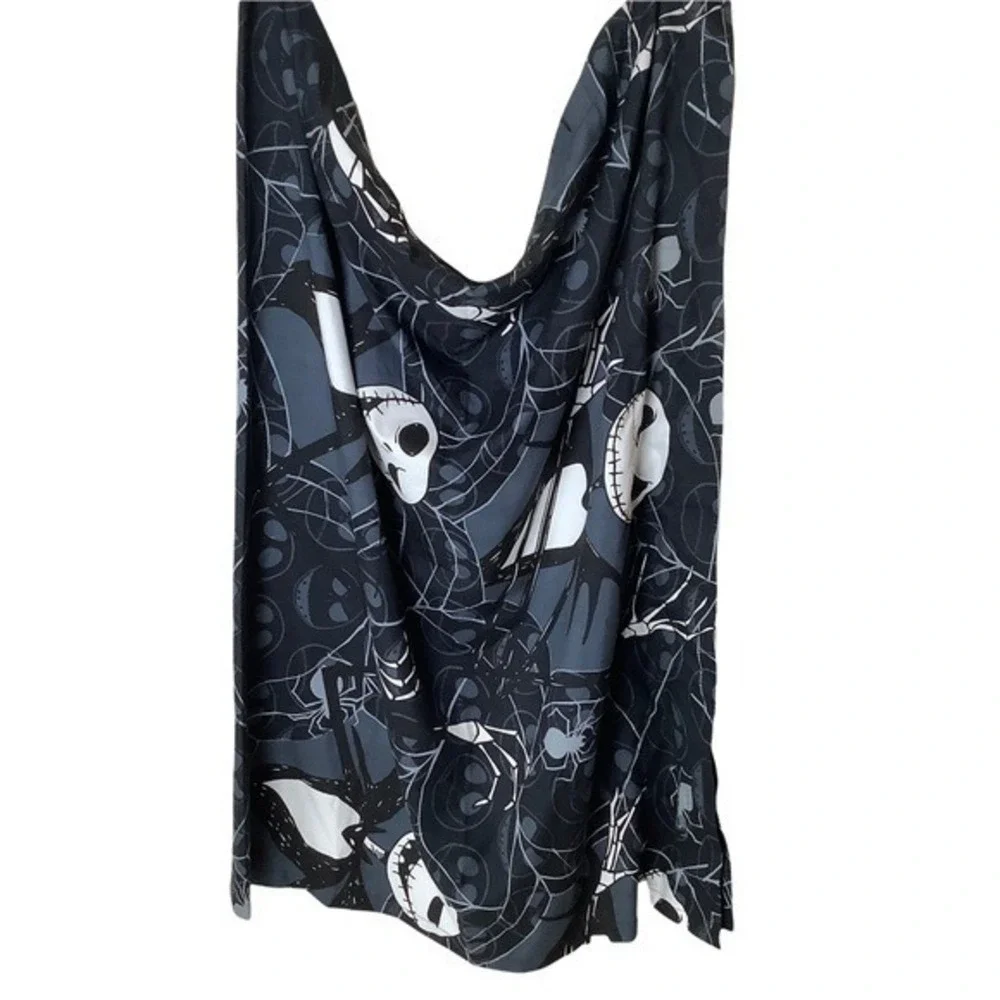 Nightmare Before Christmas Black White Skeleton‎ Lightweight Throw Blanket